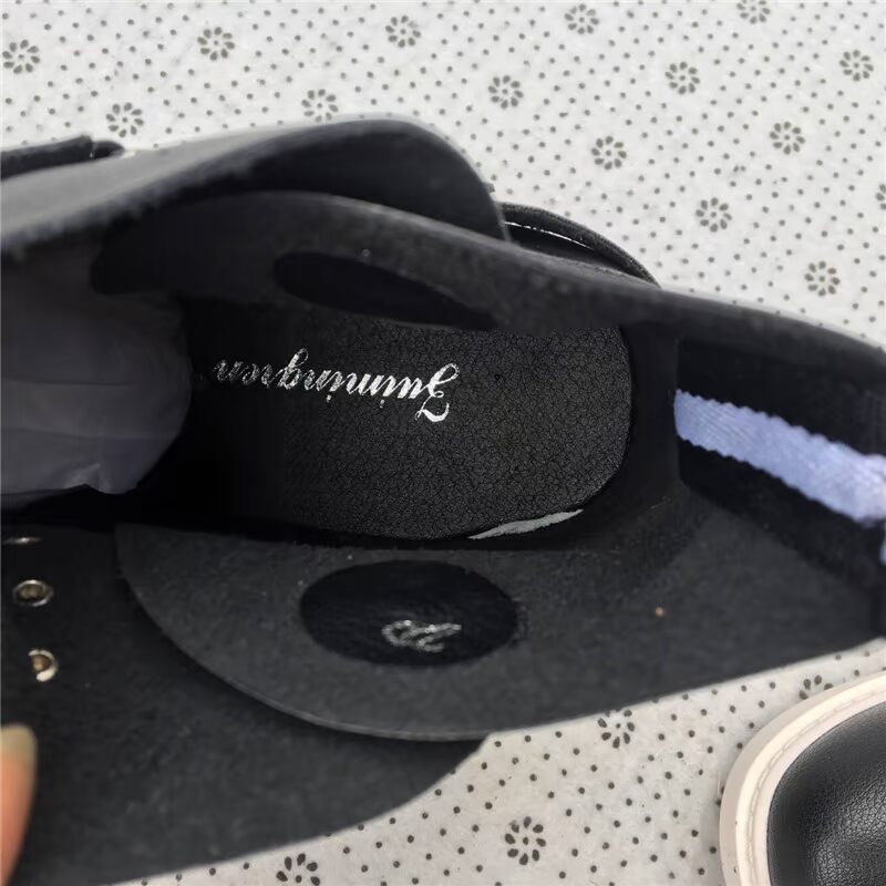 Hỏng mã để rút tủ 2018 mùa thu mới phẳng mềm da thời trang giày bốt cao cổ hoang dã giày converse cao cổ