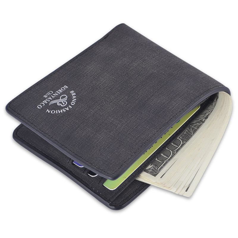 Men's wallet Male Short style Fashion Casual Thin with soft leather clips Multiple screens Young retro minimalist student money clip-Taobao