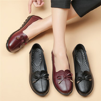 chun qiu kuan mothers shoes soft comfortable shoes middle-aged old granny shoes flat non-slip middle-aged womens shoes