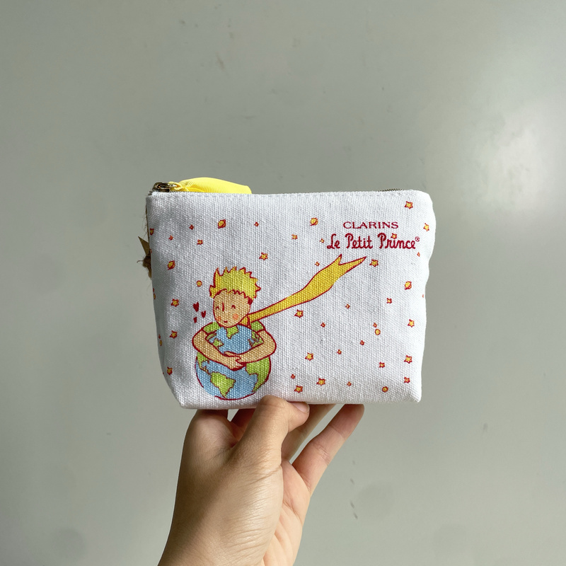 Foreign Trade Surplus Portable Little Prince Canvas Storage Bag Coin Purse Women's Clutch Bag