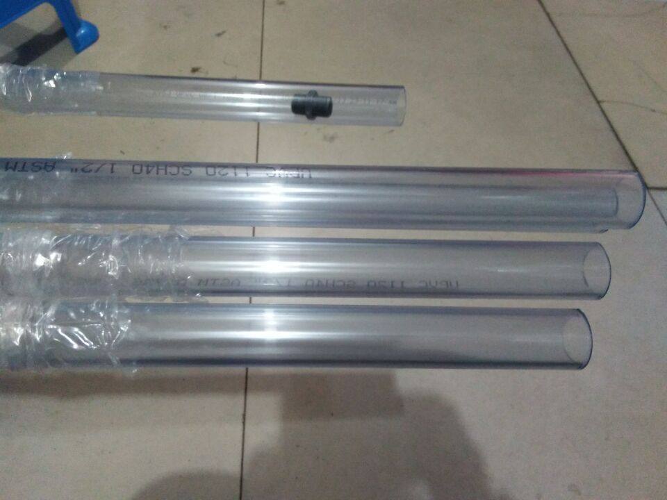 AmericanPVC transparent tube SCH40PVCAmerican transparent tube UPVC transparent hard tube DN15 20 25 40100