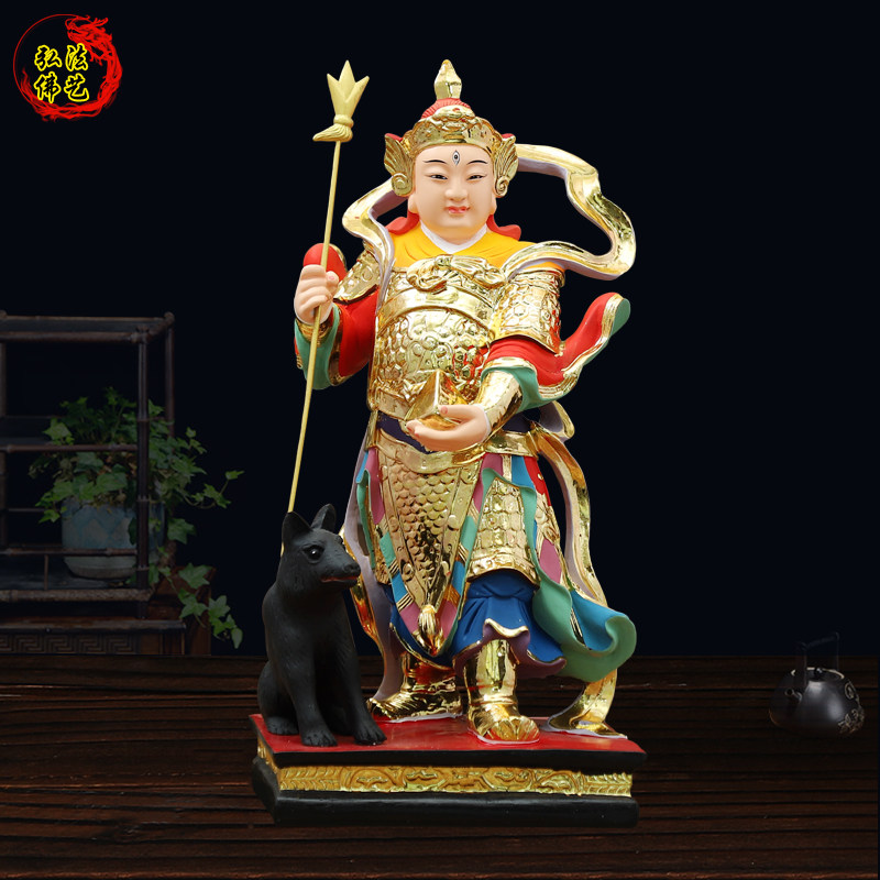 Didang god statue Erlang Xianjun resin home swinging piece Yang Jiancheng Wang Jiancheng Wang Erlang god Buddha statue