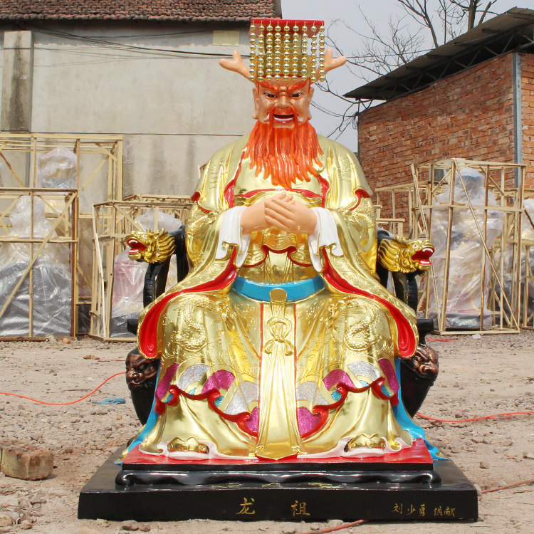 Dragon King statue of East China Sea Dragon King statue of resin FRP Buddha statue of good weather and good rain