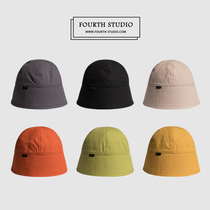 Spring and Autumn Narrow Eaves Boats Female Suitable for Round Face Personality Hat Fishermans Hat Korean version of Joker Black Small Eaves Bucket Hat Tide