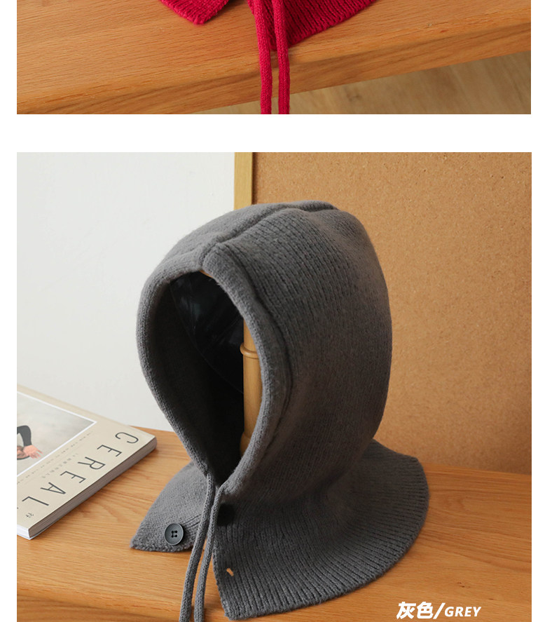 Трикотажная удерживающая тепло накидка, шарф, защита для ушей 