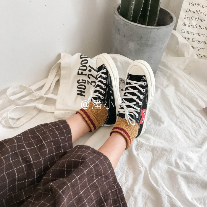 Giày vải nữ sinh viên phiên bản Hàn Quốc của Harajuku ulzzang đáy phẳng hoang dã với tình yêu đôi giày nhỏ màu trắng retro hương vị Hồng Kông giầy elly