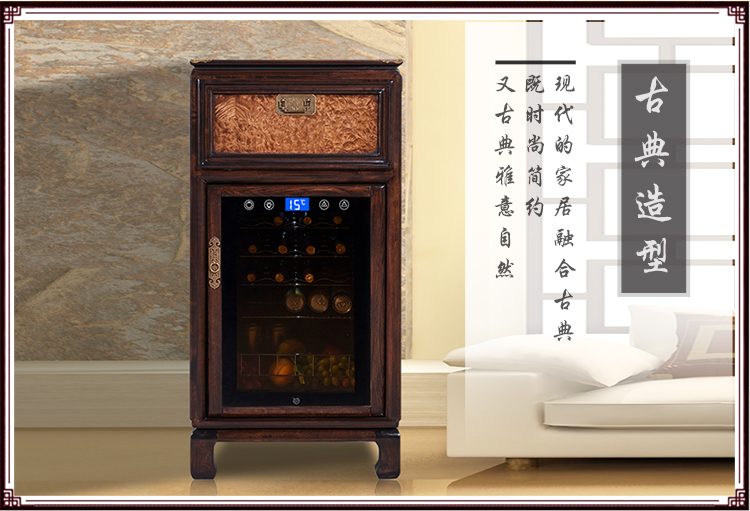 tủ rượu furniture Tủ rượu mới của Trung Quốc Tủ lạnh đựng rượu vang Thanh đá gia dụng Thanh treo chén trà tươi giữ tủ lạnh thương mại Tủ lạnh nhỏ - Tủ rượu vang tủ rượu nhôm kính