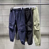 Korean counter MARKM new summer solid color breathable elastic waist and leg versatile couple trousers