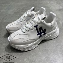 Korean counter MLB spring new NY Yankees increased height dirty couple daddy shoes 32SHC7011