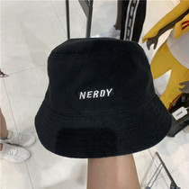 Korean counter NERDY autumn new letter fisherman hat