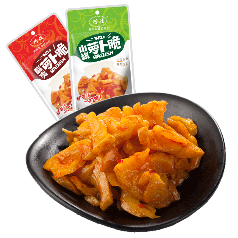 【巧娃】香辣脆萝卜榨菜32g*20包