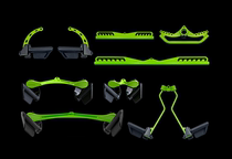 Adjustable sitting position rowing pull back handle high drop accessories practice back artifact latissimus dorsi training fitness equipment