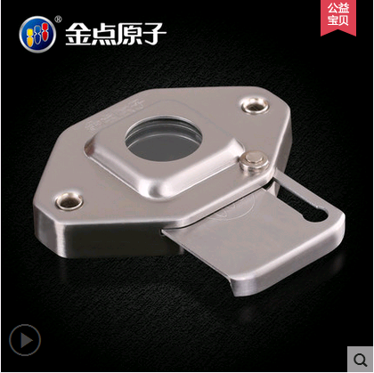 Gold Dot Atomic Cat's Eye Protector 304 Stainless Steel Cat's Eye Protector Anti-cat's Eye Unlocking Theft 2810-fang