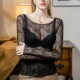 ເສື້ອ lace bottoming ແບບສາວຮ້ອນບາງໆສໍາລັບແມ່ຍິງໃນດູໃບໄມ້ລົ່ນແລະພາກຮຽນ spring