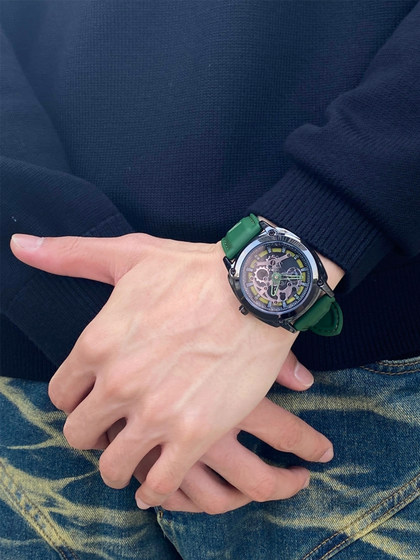 MLB美职棒正品手表男潮流个性防水学生女镂空情侣表石英表TP610