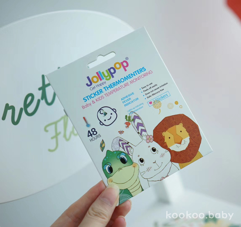 US Jollypop yo-yo Lac Temperatures Monitor Cartoon Stickers Children Temperature Stickup Baby Fever Measure Body Temperature