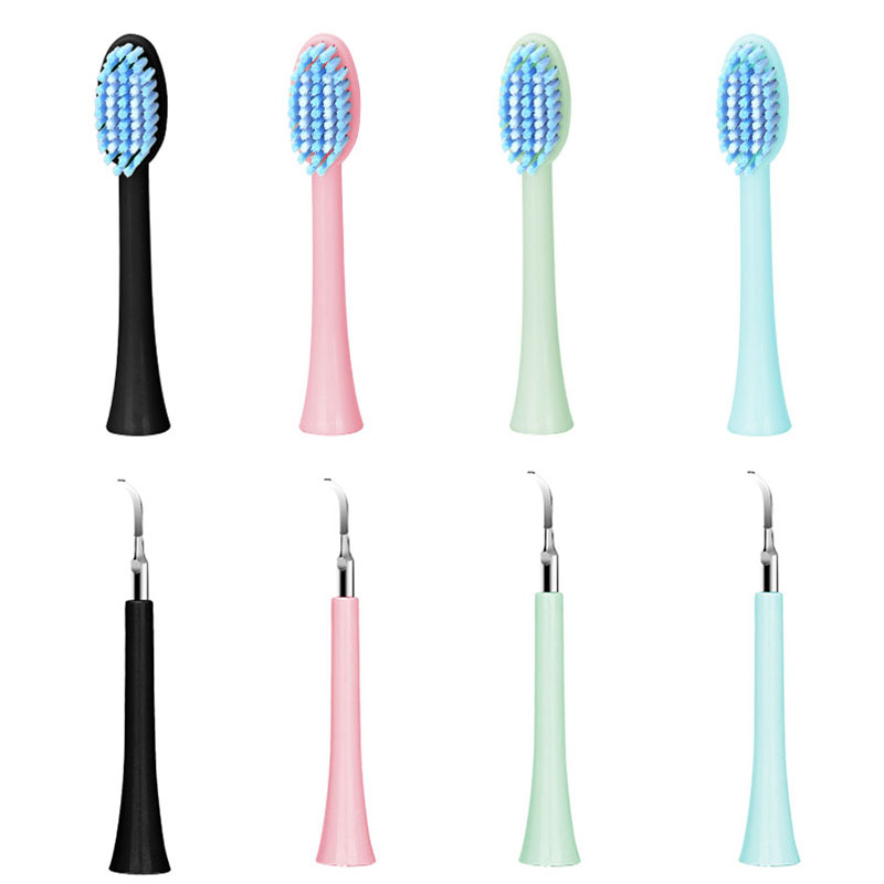 Electric head pointed head cleaning tooth head scrub head multi-functional pointed flat head replacement toothbrush head Hengming HM-Y228