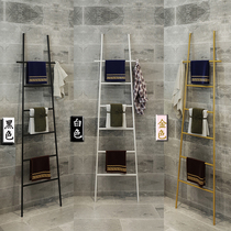 Nordic Ladder Decoration Bedroom Floor Hanging Hanger Bathroom Hair Towel Rack Substiletto Wall Minimalist Jersey Hood Shelf