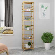 Nordic Minimalist Creative Iron Art Shelf Living Room Floor Bookshelf Multilayer Decoration Partition Modern Students Small Bookshelves