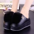 Dép cotton đặc biệt dành cho nữ với mùa đông đế dày thời trang Giày lông dễ thương trong nhà dép sandal nữ đi học Dép