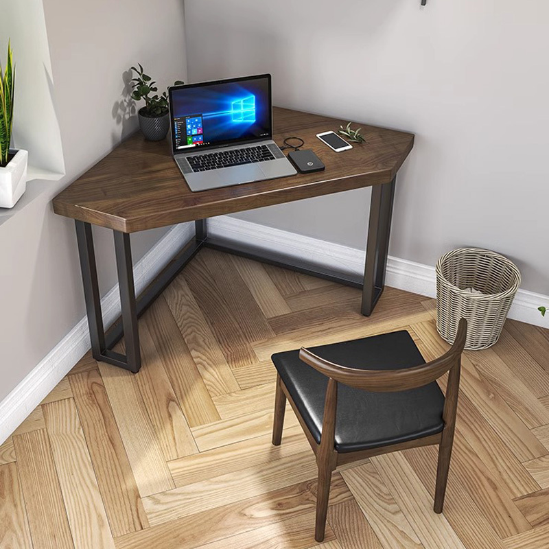 Simple Modern Solid Wood Corner Triangular Corner Small Apartment Computer Desk Desk Home Office Desk Chair