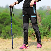 New outdoor stretch fast-drying pants womens spring and autumn summer thin hiking pants sports size sunscreen fast-drying pants