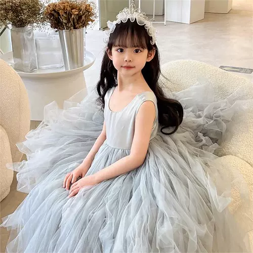 Летний наряд маленькой принцессы, юбка на девочку, вечернее платье, платье без рукавов, летняя одежда, наряд на выход