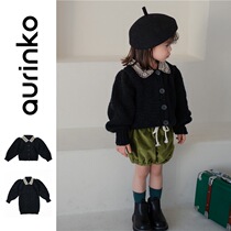 Girls Knitted Cardigan Baby Sweater Spring and Autumn Womens Baby Knitted Dress Little Girls