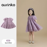 Летняя одежда, платье, сиреневый наряд маленькой принцессы для девочек, юбка, в западном стиле