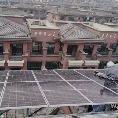 Ordos City household solar generator equipment photovoltaic off-grid pumping lighting air conditioning floor heating 10kw
