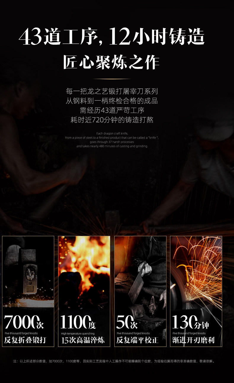 安享好物 安享B级剔骨刀-龙之艺剔骨刀  