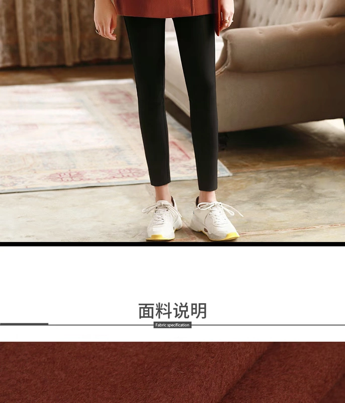 Hàng trăm chiếc đèn lồng tay áo ve áo len của phụ nữ thắt lưng phù hợp với áo khoác cổ áo 2018 quần áo thu đông mới 1810T33