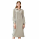 Baitu hooded mid-length casual sweatshirt dress