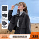Betu dark gray sheep wool double-sided woolen coat women's short 2025 autumn new woolen coat