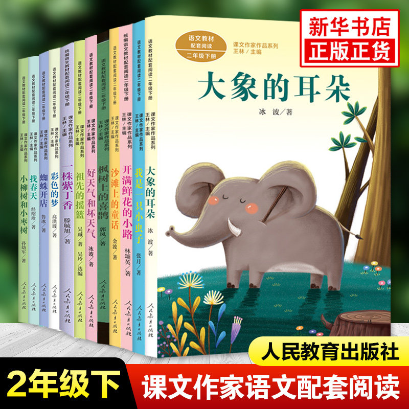 『象の耳』『カラフルな夢』（教科書）『小学校2年生中国語教科書』後期『児童文学読本』人民教育出版社『蜘蛛の店』（2年生向けオリジナル読本）『課外活動用書籍』