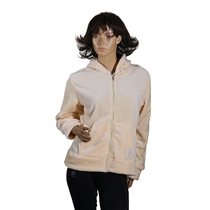 Foreign trade day single female winter thick warm casual home super soft flannel hooded sweater shirt shirt