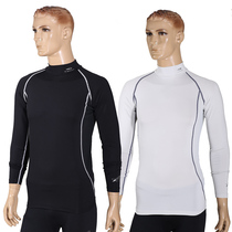 Foreign trade day single mens and womens mid-collar long-sleeved tight-fitting protection sunscreen thin compression clothing bottoming shirt golf top