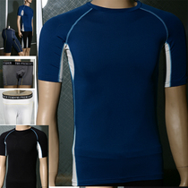 Foreign trade day single mens and womens sports short sleeve T-shirt fitness yoga top tights running compression clothes