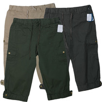 Foreign trade day single cotton cotton multi-pocket casual overalls 5 points 7 points outdoor mountaineering shorts plus fat size