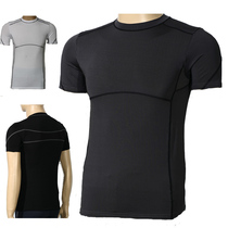 Daily single high-ball sweating professional men and women PRO short sleeve tights T-shirt yoga bodybuilding fitness competition clothing