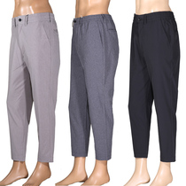 Foreign trade day single men and women Summer thin stretch 9-point trousers casual sweatpants straight nine-point golf pants