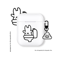 Funny creative air pods 1 2 generation protective suit for Apple Pro 3 generation headphone shell soft and soft