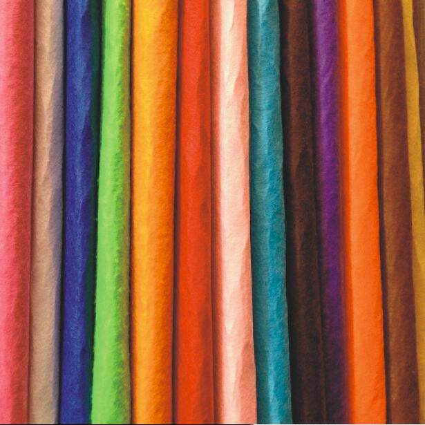 New Nonwoven Fabric New Various Green Yellow Big Red Fabric Wedding Carpet Fabric Non-woven Children Hand Class Di