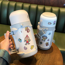  Large capacity 316 Thermos bottle Household car thermos Outdoor portable mens and womens dormitory 304 Thermos 1000ml