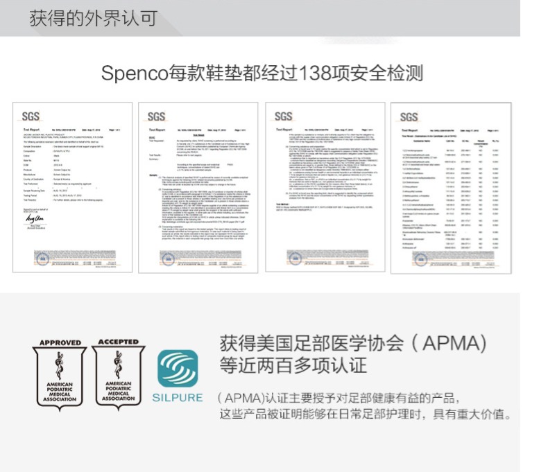 运动员推荐品牌 美国 Spenco思奔客 跑步爱好者鞋垫 图7