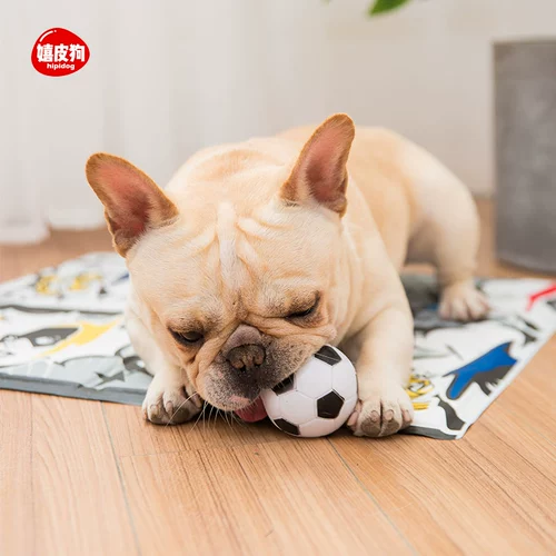 Резиновая баскетбольная футбольная игрушка для тренировок, домашний питомец, издает звуки