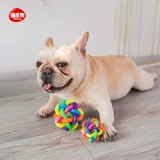 Резиновая баскетбольная футбольная игрушка для тренировок, домашний питомец, издает звуки