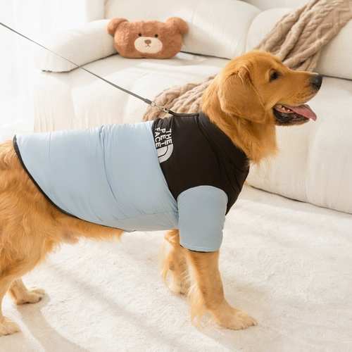 Собачье лицо хлопка домашнее пальто большие собачьи одежды осенью и зимой утолщен теплый золотисто