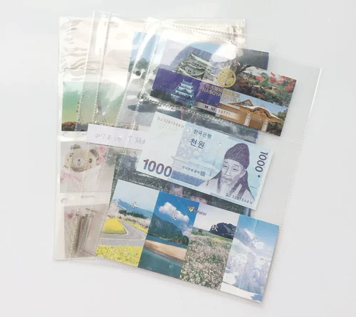 Дополнение Страница 3 Страница B5 Концертный билет, билет на железнодорожный фильм «Живые страницы» вставленные папку коллекции плюс страница