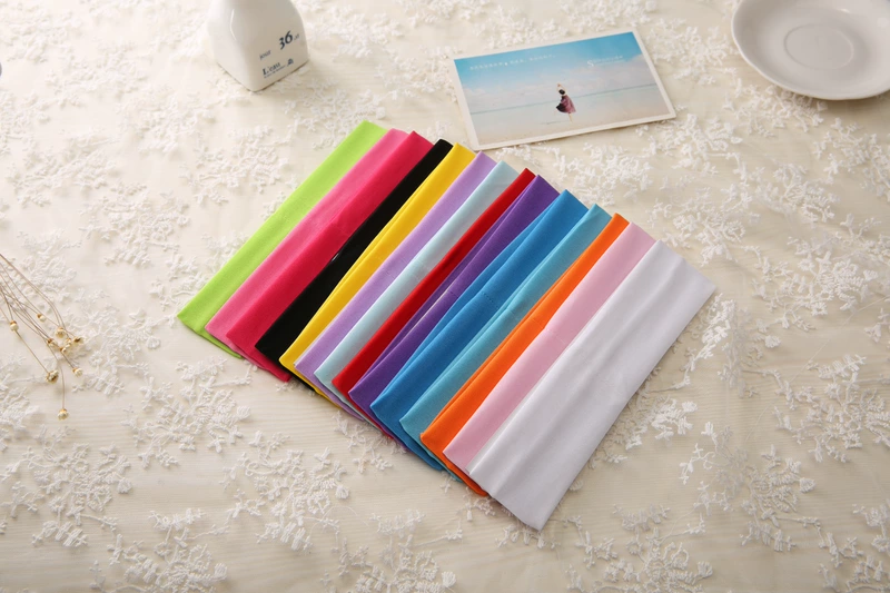 Miễn phí vận chuyển khăn đội đầu có độ đàn hồi cao yoga headband nam và nữ thể thao khăn trùm đầu chống mồ hôi bó tóc băng đô rung net màu đỏ phụ kiện tóc - Phụ kiện tóc